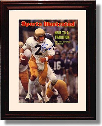 Framed 8x10 "Heir to a Tradition" Tom Clements 1974 SI Autograph Promo Print Framed Print - College Football FSP - Framed   