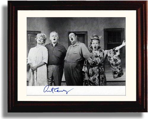 Framed Art Carney Autograph Promo Print - The Honeymooners Framed Print - Television FSP - Framed   
