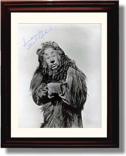 8x10 Framed Bert Lahr Autograph Promo Print - Wizard of Oz - Cowardly Lion Framed Print - Movies FSP - Framed   