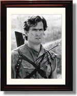 8x10 Framed Bruce Campbell B&W Autograph Promo Print Framed Print - Movies FSP - Framed   