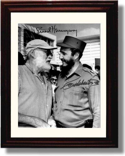 8x10 Framed Castro Hemingway Autograph Promo Print Framed Print - History FSP - Framed   