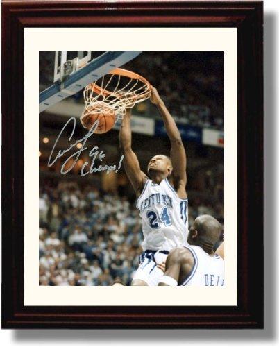 Framed 8x10 Antoine Walker Autograph Promo Print - Kentucky Wildcats - Dunk Framed Print - College Basketball FSP - Framed   