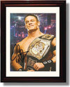 8x10 Framed John Cena Autograph Promo Print - Championship Belt Framed Print - Wrestling FSP - Framed   