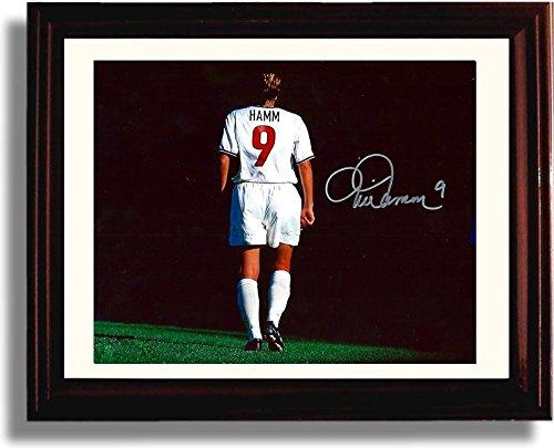 8x10 Framed Mia Hamm "#9" - US Soccer Autograph Promo Print Framed Print - Soccer FSP - Framed   