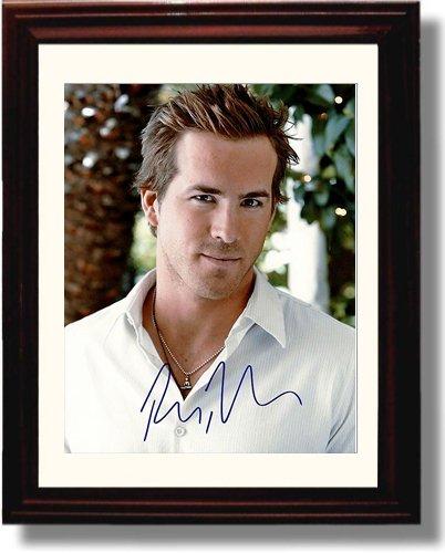 8x10 Framed Ryan Reynolds Autograph Promo Print Framed Print - Movies FSP - Framed   