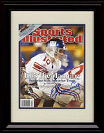 8x10 Framed Eli Manning - New York Giants SI Autograph Promo Print - Playoff Hero Framed Print - Pro Football FSP - Framed   