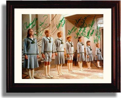 8x10 Framed Sound of Music Autograph Promo Print - Sound of Music Cast Framed Print - Movies FSP - Framed   