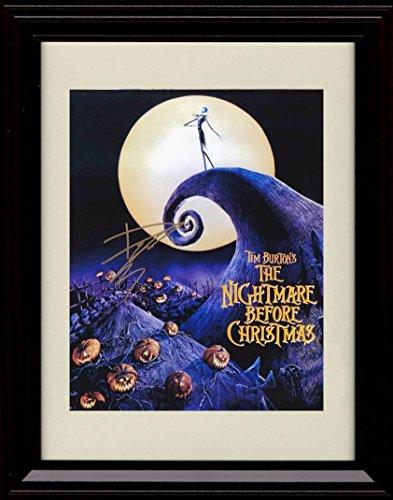 8x10 Framed Nightmare Before Christmas Autograph Promo Print - Danny Elfman Framed Print - Movies FSP - Framed   