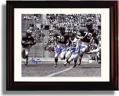8x10 Framed Bob St Clair, Joe Perry, and Hugh McElhenny - 49ers Autograph Promo Print Framed Print - Pro Football FSP - Framed   