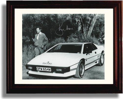 8x10 Framed Roger Moore Autograph Promo Print - James Bond Framed Print - Movies FSP - Framed   