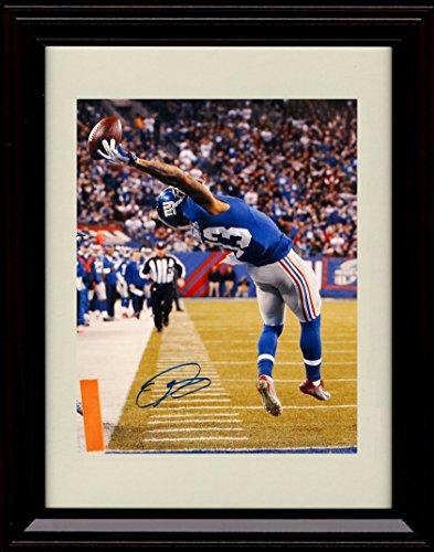 8x10 Framed Odell Beckham Jr  - New York Giants Autograph Promo Print The Catch that Started the Legend Framed Print - Pro Football FSP - Framed   