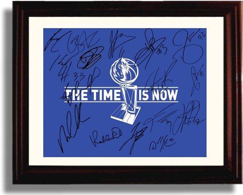 8x10 Framed Dallas Mavericks Team Autograph Promo Print - Dallas Mavericks Framed Print - Pro Basketball FSP - Framed   