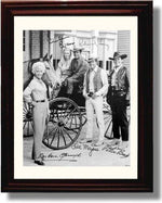 Framed Big Valley Autograph Promo Print - Big Valley Cast Framed Print - Television FSP - Framed   