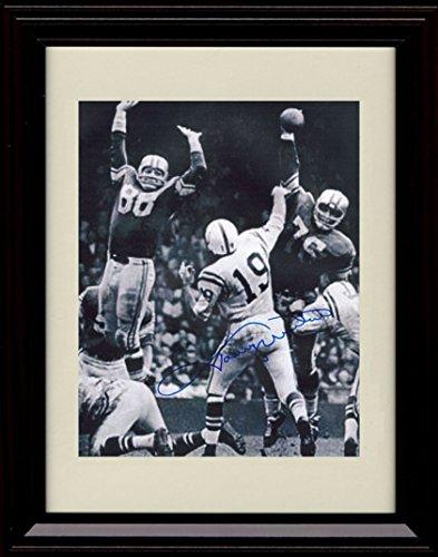 Unframed Johnny Unitas Autograph Promo Print - Baltimore Colts Unframed Print - Pro Football FSP - Unframed   