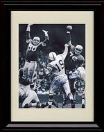 8x10 Framed Johnny Unitas Autograph Promo Print - Baltimore Colts Framed Print - Pro Football FSP - Framed   
