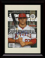 Unframed Mike Trout SI Autograph Replica Print - Supernatural Unframed Print - Baseball FSP - Unframed   