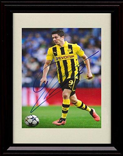 8x10 Framed Robert Lewandowski Autograph Promo Print - Team Poland World Cup Framed Print - Soccer FSP - Framed   