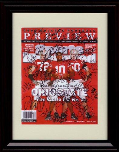 16x20 Gallery Frame 2006 Ohio State Team Signed SI Autograph Promo Print Gallery Print - College Football FSP - Gallery Framed   