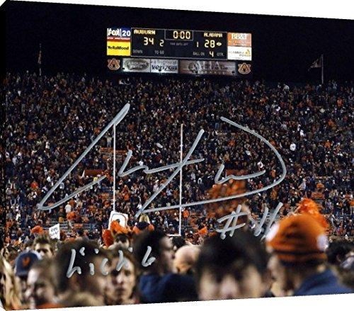 Floating Canvas Wall Art: Auburn Tigers - Chris Davis Kick Six Autograph Print Floating Canvas - College Football FSP - Floating Canvas   