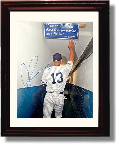 Framed 8x10 Alex Rodriquez Autograph Replica Print - Touch for Greatness Framed Print - Baseball FSP - Framed   