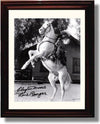 8x10 Framed Lone Ranger Autograph Promo Print - Clayton Moore Jay Silverheels Framed Print - Television FSP - Framed   