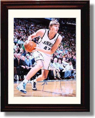 8x10 Framed Andre Kirilenko Autograph Promo Print Framed Print - Pro Basketball FSP - Framed   