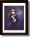 8x10 Framed Johnny Depp Autograph Promo Print - Alice in Wonderland Framed Print - Movies FSP - Framed   