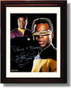 Framed LeVar Burton Autograph Promo Print - Star Trek Framed Print - Television FSP - Framed   