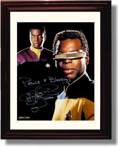 8x10 Framed LeVar Burton Autograph Promo Print - Star Trek Framed Print - Television FSP - Framed   