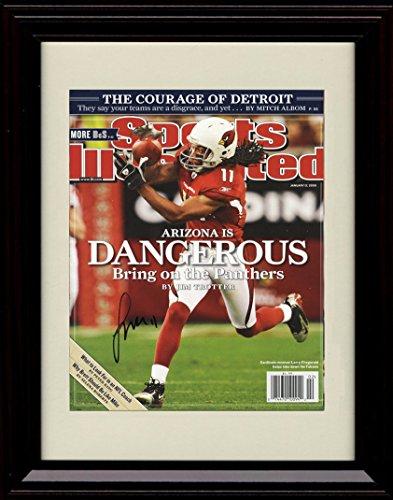 8x10 Framed Larry Fitzgerald - Phoenix Cardinals SI Autograph Promo Print Framed Print - Pro Football FSP - Framed   
