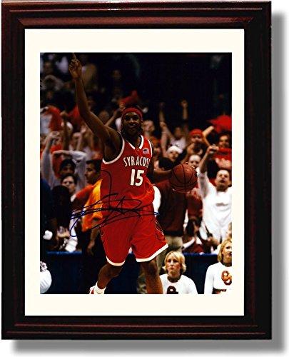 Framed 8x10 Syracuse Carmelo Anthony "No. 1" 2003 Championship Autograph Promo Print Framed Print - College Basketball FSP - Framed   
