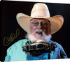 Floating Canvas Wall Art:  Charlie Daniels Autograph Print Floating Canvas - Music FSP - Floating Canvas   