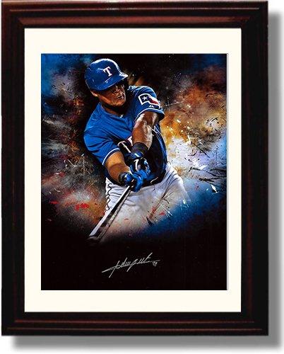 Gallery Framed Adrian Beltre Home Run Hero Autograph Replica Print Gallery Print - Baseball FSP - Gallery Framed   