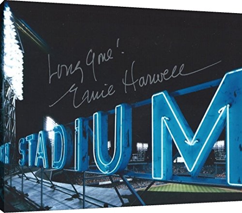 Canvas Wall Art:  Ernie Harwell - Detroit Tigers - Autograph Print Canvas - Baseball FSP - Canvas   