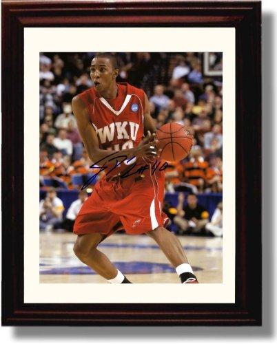 Framed 8x10 Jeremy Evans Autograph Promo Print - Western Kentucky Hilltoppers Framed Print - College Basketball FSP - Framed   