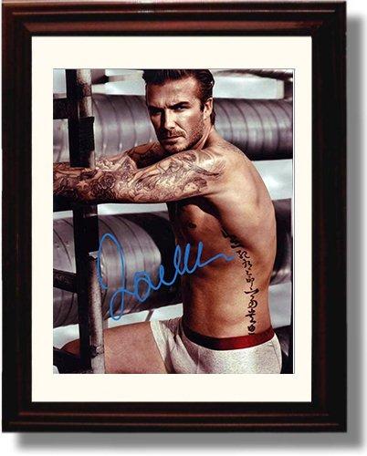 8x10 Framed David Beckham Autograph Promo Print Framed Print - Soccer FSP - Framed   