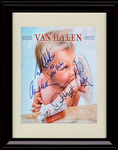 8x10 Framed Van Halen - 1984 Album Cover Autograph Promo Print Framed Print - Music FSP - Framed   