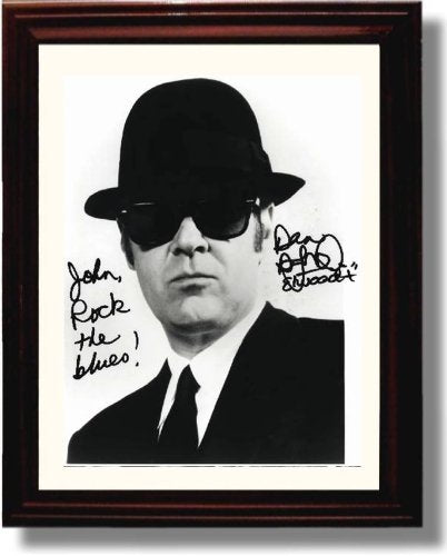 8x10 Framed Dan Akroyd Autograph Promo Print - Blues Brothers Framed Print - Movies FSP - Framed   
