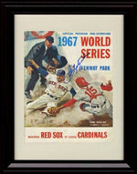 Unframed Carl Yastrzemski Autograph Replica Print - 1967 World Series Program Unframed Print - Baseball FSP - Unframed   