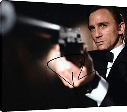Metal Wall Art:  Daniel Craig Autograph Print - James Bond Metal - Movies FSP - Metal   