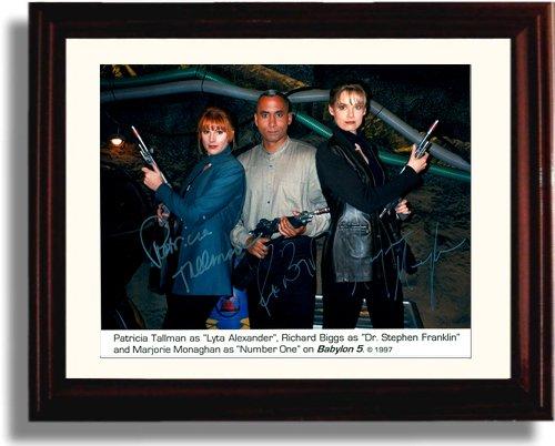 8x10 Framed Babylon 5 Autograph Promo Print - Cast Signed Framed Print - Television FSP - Framed   